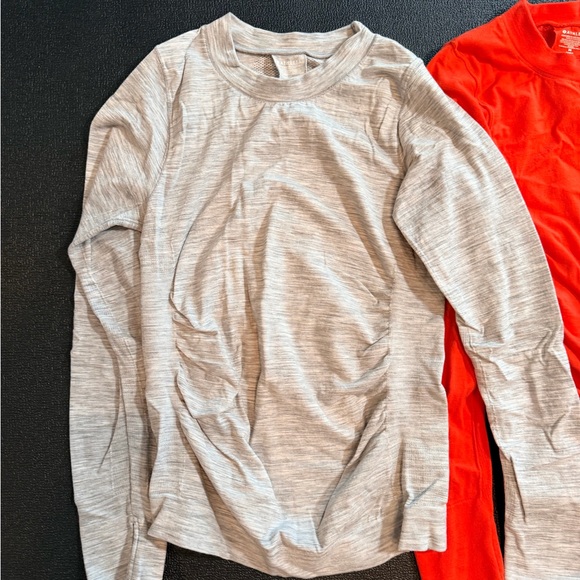 Athleta Women's Foothill Ascent Long Sleeve Tops - Gray, Orange/Red, Blue - Picture 2 of 9